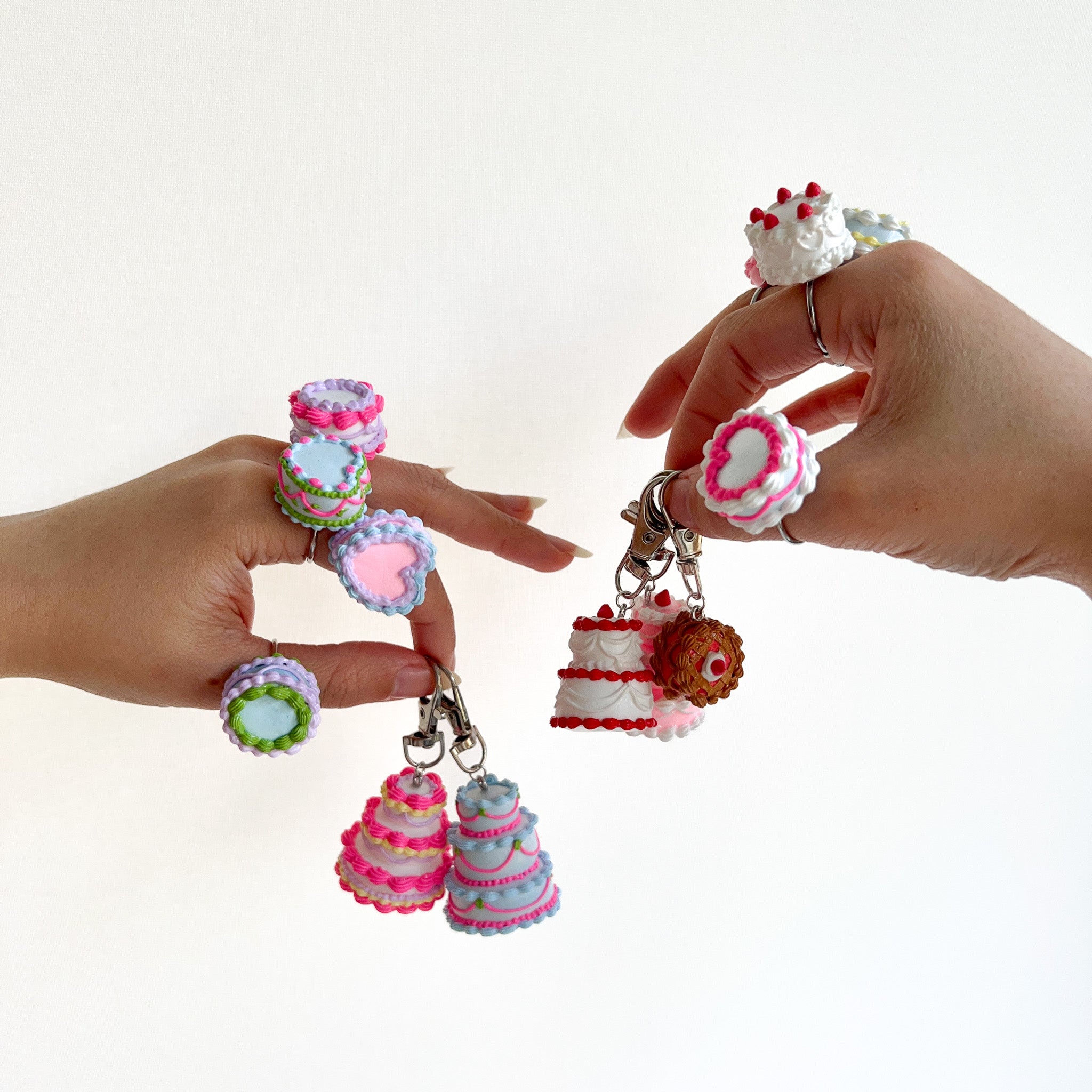 Let Them Eat cake keychain