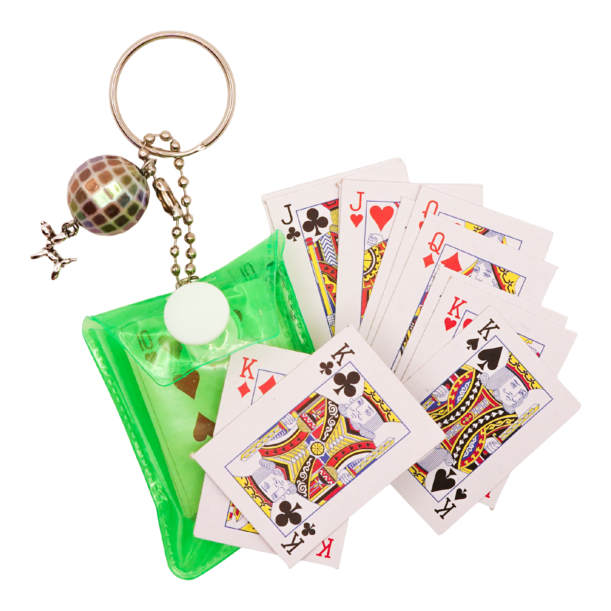 poker card keychain
